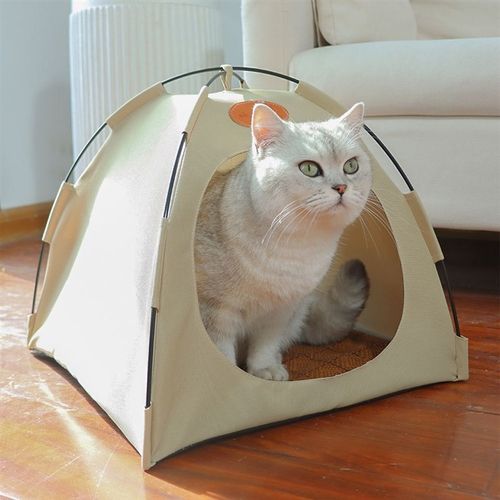 帐篷猫窝四季通用狗窝夏天透气猫咪窝可折叠安全感半封闭式猫咪房