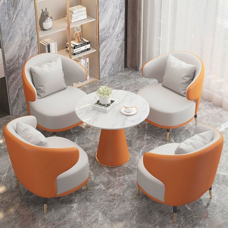 洽谈桌椅组合售楼处酒店接待桌椅家用阳台桌椅奶茶店美容院会客椅