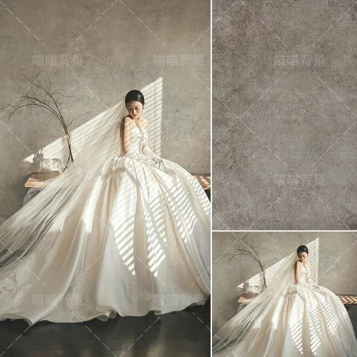 灰色肌理纹理背景墙侘寂风婚纱照写真背景布油画布复古风墙壁斑驳