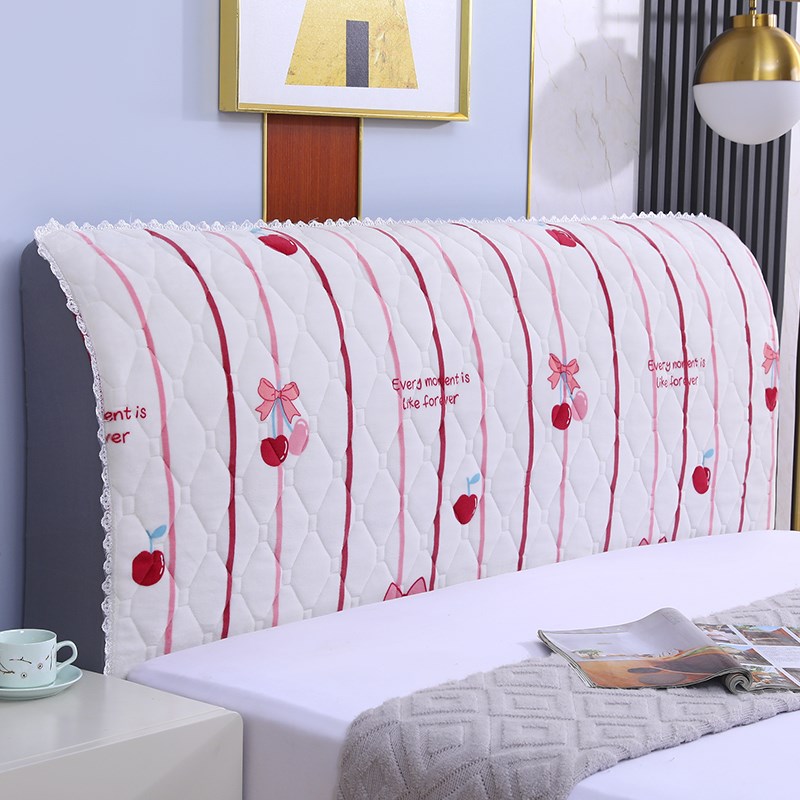 加厚床头罩全包防尘保护防宝撞头木板软包靠背简约现代