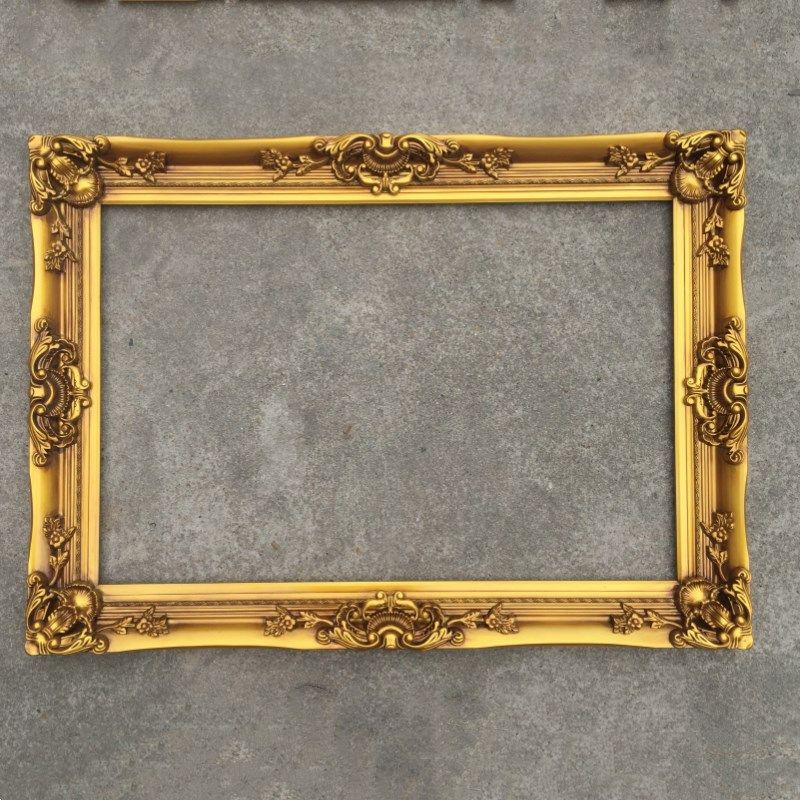 欧式画框实木油画外框浮雕相框角花装饰镜框挂墙数字照片婚礼相框