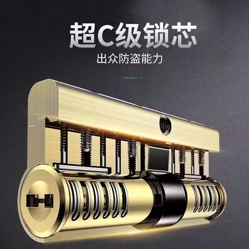 高端定制入户防盗门家用甲级咖啡色进户门指纹锁安全门锌合金大门