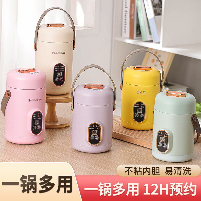 电煮锅一体式迷你多功能便捷煲饭学生宿舍煲汤智能家用小型不粘锅