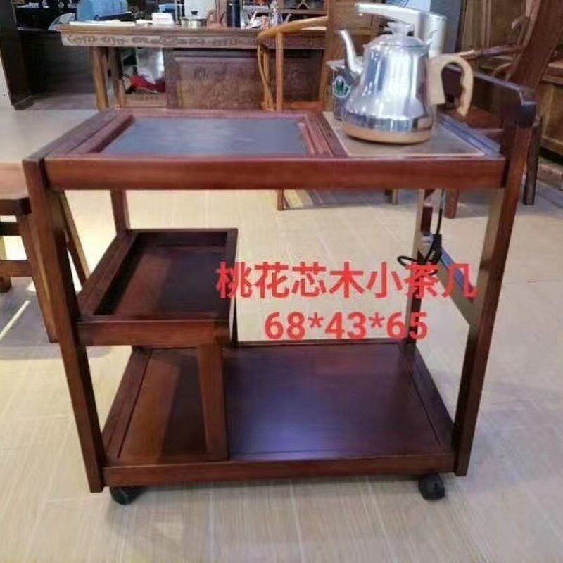 长窄型小茶几阳台实木小茶桌简易茶几推拉移动泡茶桌茶车茶水架