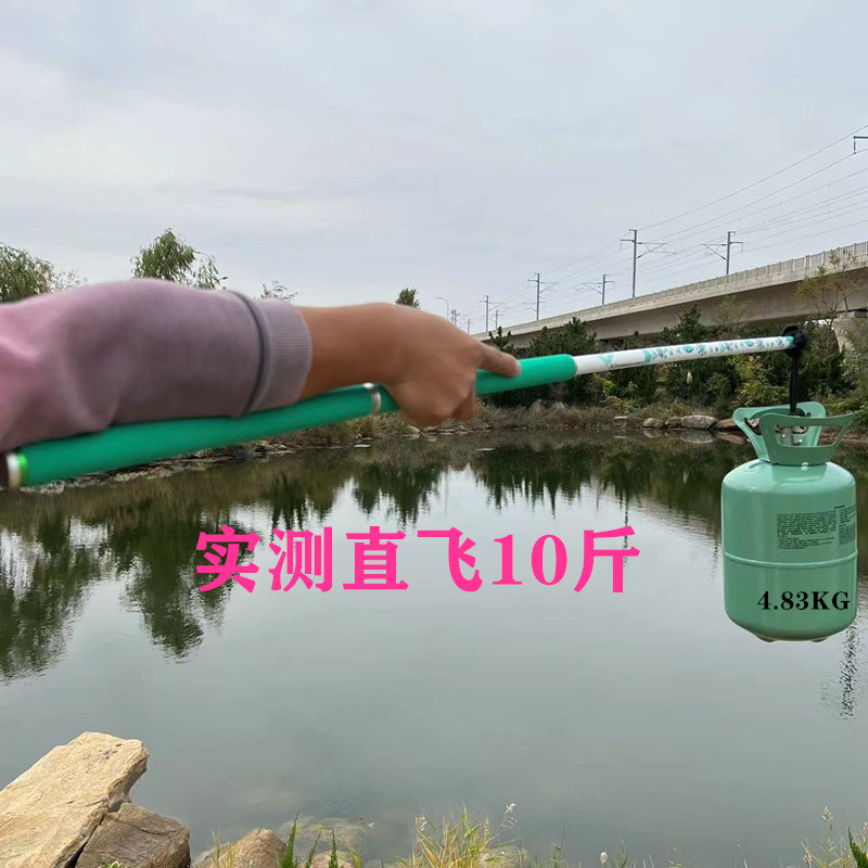 威良丰碳素黑坑竞技抄网杆装超轻硬加粗独节1.2米飞抄网杆2.1米