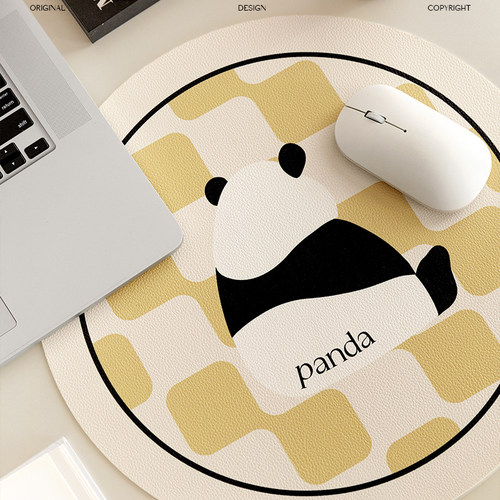 予物集【panda】熊猫圆形隔热垫防烫耐热家用餐垫硅胶餐桌桌垫子