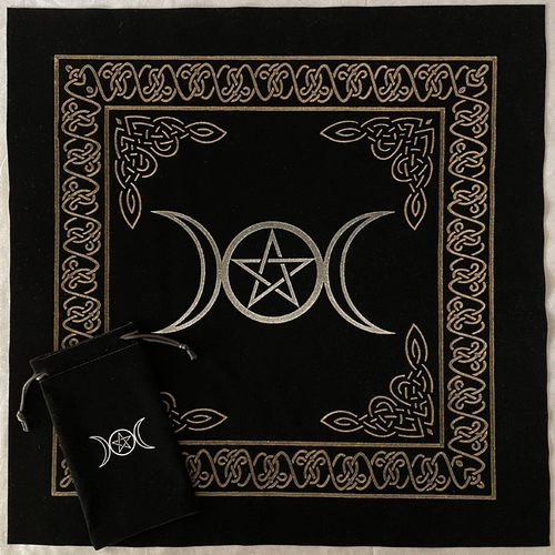 仪式塔罗牌桌布加厚欧式图案优质推牌星座防水经典棉麻游戏桌游