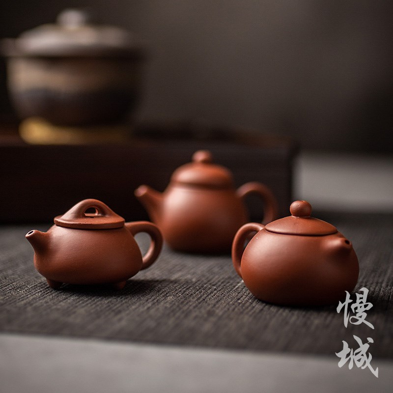紫砂指尖壶陶瓷迷你茶宠功夫可养小茶玩袖珍摆件创意功夫茶具配件
