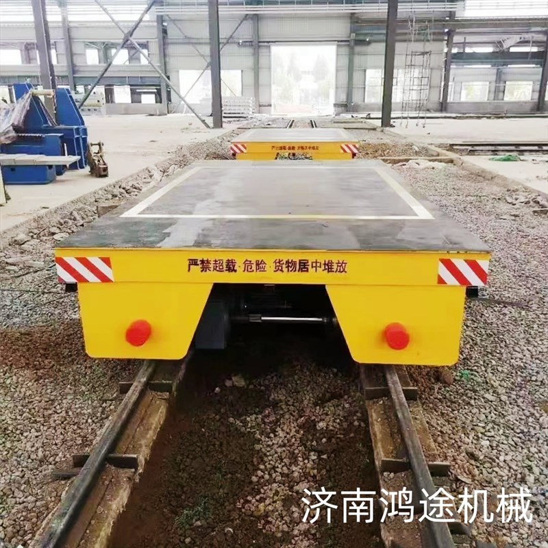 轨道升降蓄电池拖缆低压供电转盘喷砂横向无动力低台面电动地平车