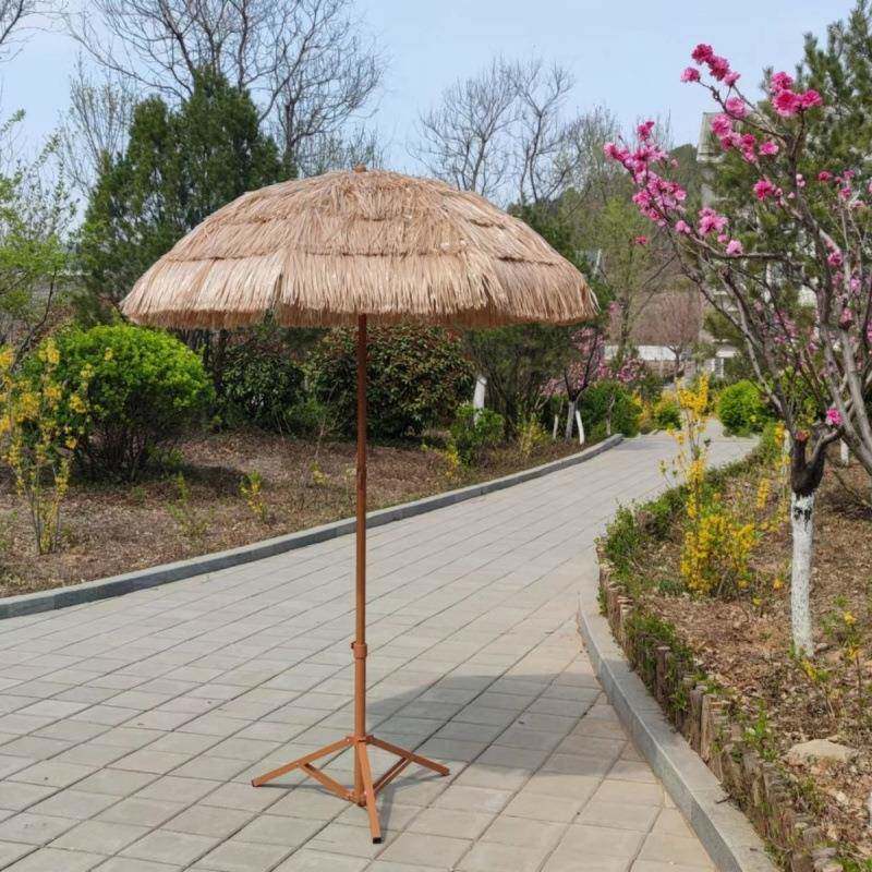 LM仿真稻伞户外太阳伞茅伞庭院道具伞遮阳伞摄影道具伞幼儿园