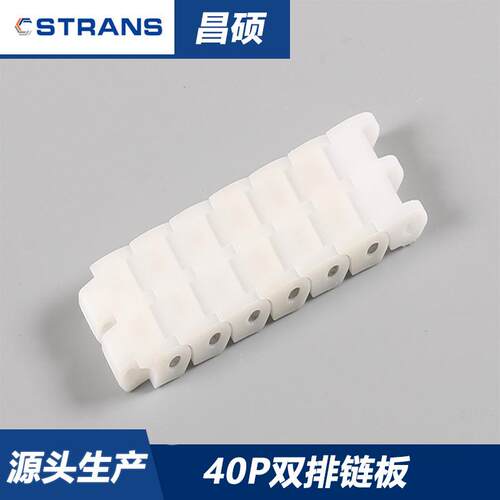 40P双排塑料链板 50P60P塑料链条 PP材质耐酸碱POM耐磨不脱粉