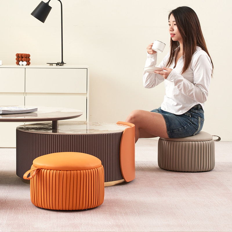 客厅小凳子家用矮凳皮墩子茶几沙发凳脚凳门口换鞋凳圆凳子可叠放,住宅家具,矮凳,淘宝优惠券,粉丝福利购,淘宝优惠卷