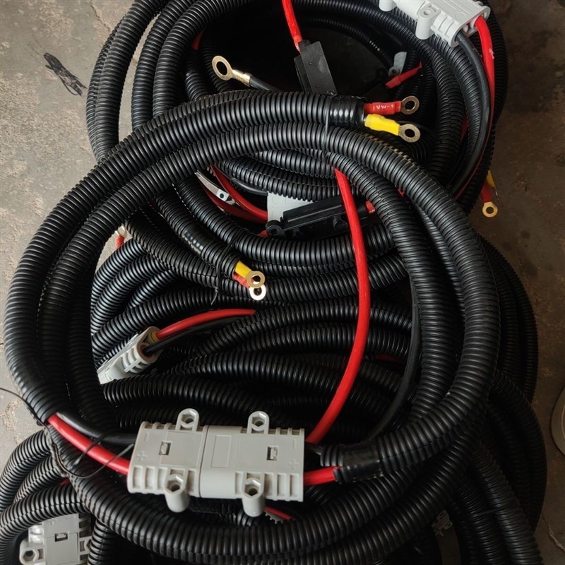 驻车空调连接线10平方空调线素货车十平方软铜线专用插头公母一对