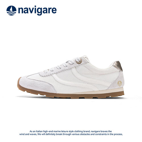 Navigare小帆船德训鞋女夏季新款