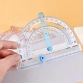 四合一活动角多功能活动角量角器画角圆规角尺教材同步角 演示