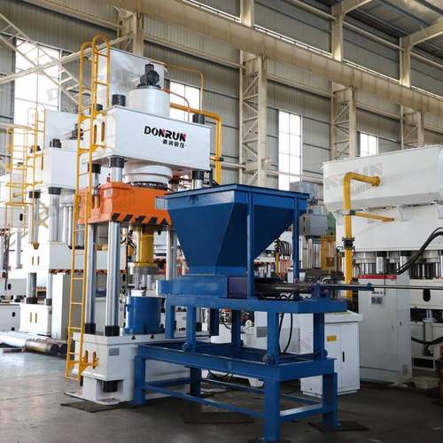 500T活性炭棒模压成型机鼎润500吨碳粉粉末成型液压机现货油压机