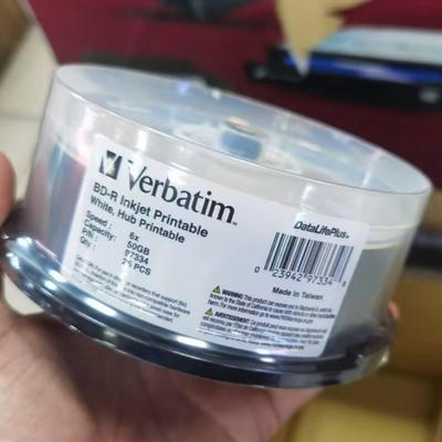 Verbatim/威宝BD-R 6X 50GB蓝光刻录盘可打印档案级25片P/N 97334