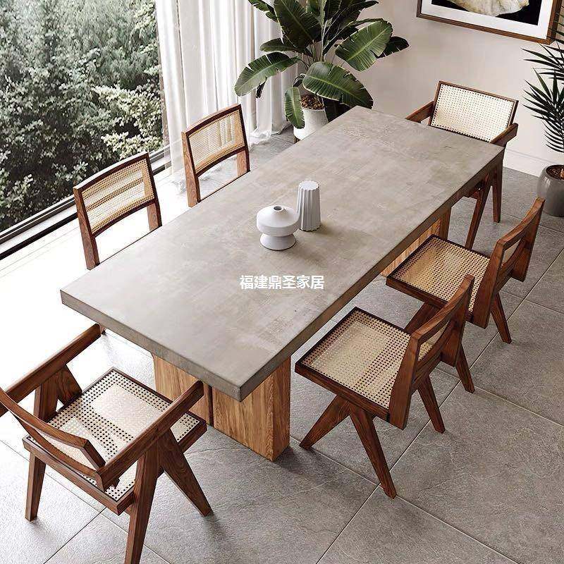 现代简约实木餐桌椅组合 家用六人位吃饭桌子 原木乡村饭桌椅子,鲜花速递/花卉仿真/绿植园艺,割草机/草坪机,淘宝优惠券,粉丝福利购,淘宝优惠卷