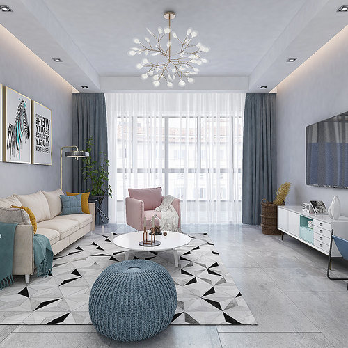 全屋窗帘定制套餐/定金多退少补/上门测量安装/卧室客厅遮光窗帘