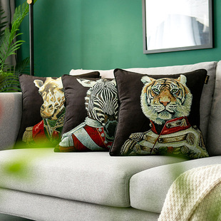 0262丝绒沙发抱枕靠垫卧室床头大靠背办公室靠枕套大号枕头客厅