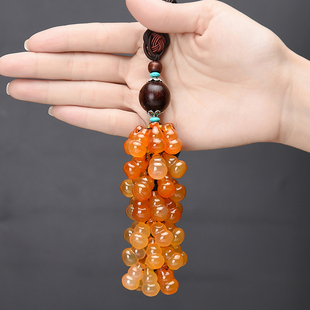 汽车挂件女饰品车内高档吊饰保平安玉石吊坠男后视镜创意车载挂饰