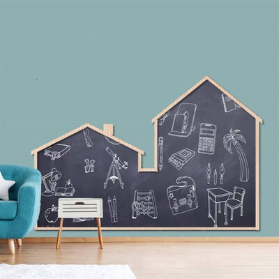 儿童幼儿园绘画涂鸦墙贴自粘磁性黑板墙家用早教培训墙面环保装饰
