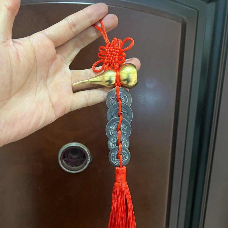 古币五帝钱门对门真品压门槛门过门石对邻居楼梯厕所卧室保真铜钱