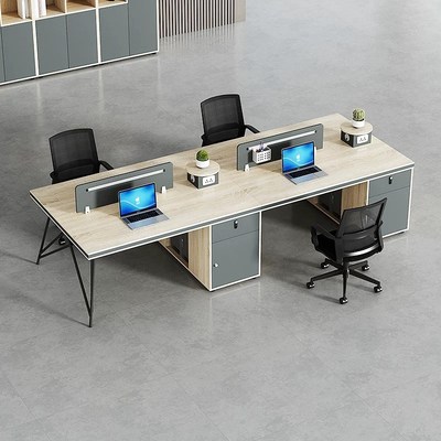职工办公桌四人面对面屏风公司专用工作台办公桌椅组合套装电脑桌