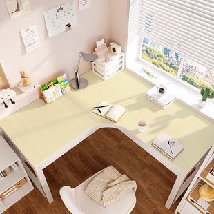 异形书桌垫皮革卡通护眼拐角L型转角桌垫弧形电脑办公桌面保护垫