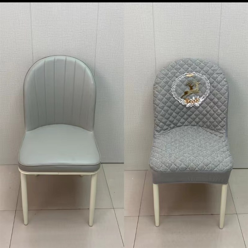 新小贝勒椅弧形椅子套全包防滑桌椅套四季通用餐厅椅子防尘罩家用