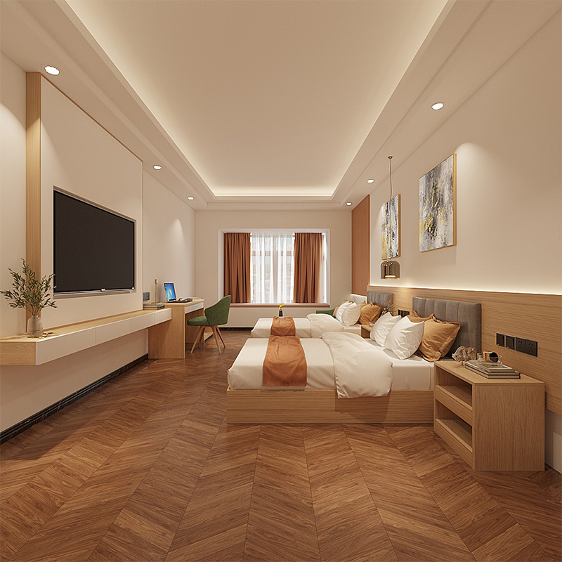 酒店床宾馆家俱标间全定制软包单人床人间民宿公寓大床客房