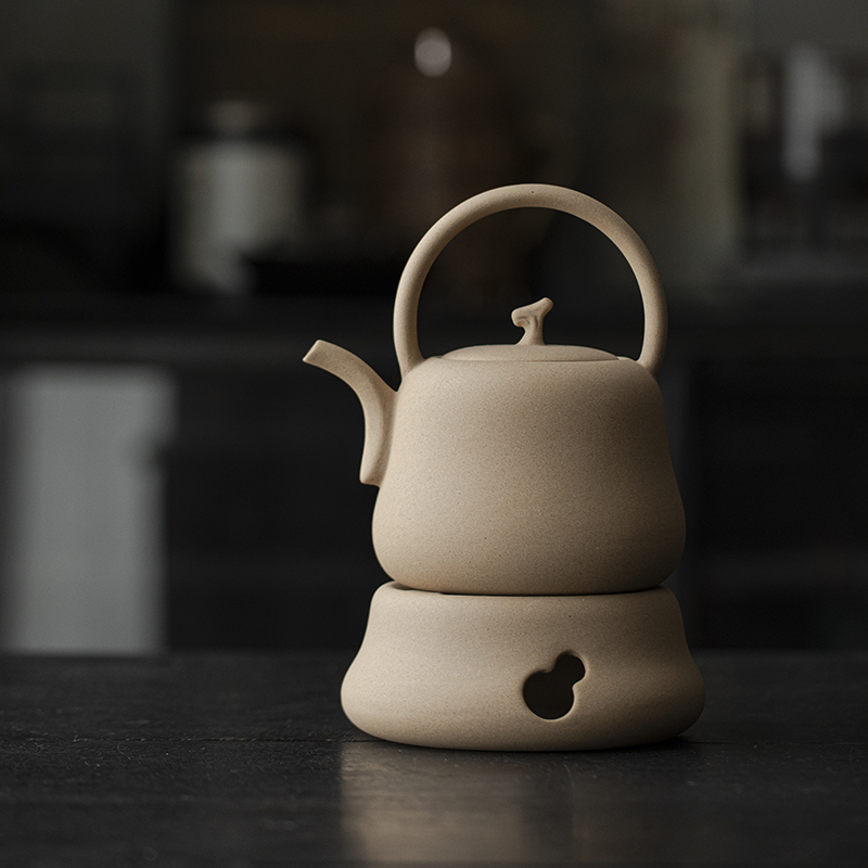 草木祠陶瓷提梁壶煮茶壶明火酥油茶炉煤油灯蜡烛温茶电陶炉陶泥壶