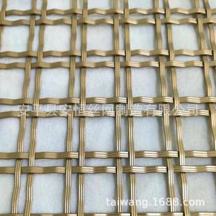 装饰扁丝不锈钢网 不锈钢扁丝螺旋编织金属垂帘 不锈钢304装饰网