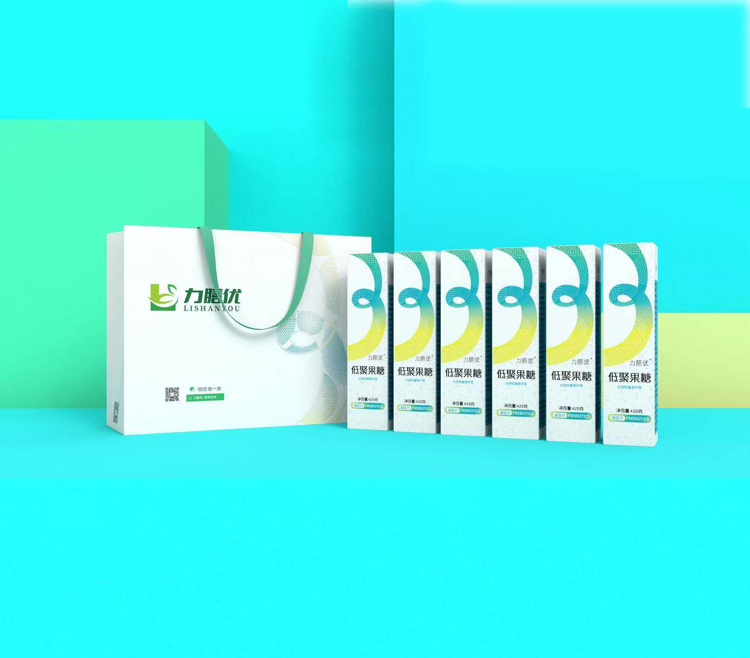 力膳优6瓶精致礼盒55%低聚果糖抗糖健康寡糖代餐水溶性膳食纤维