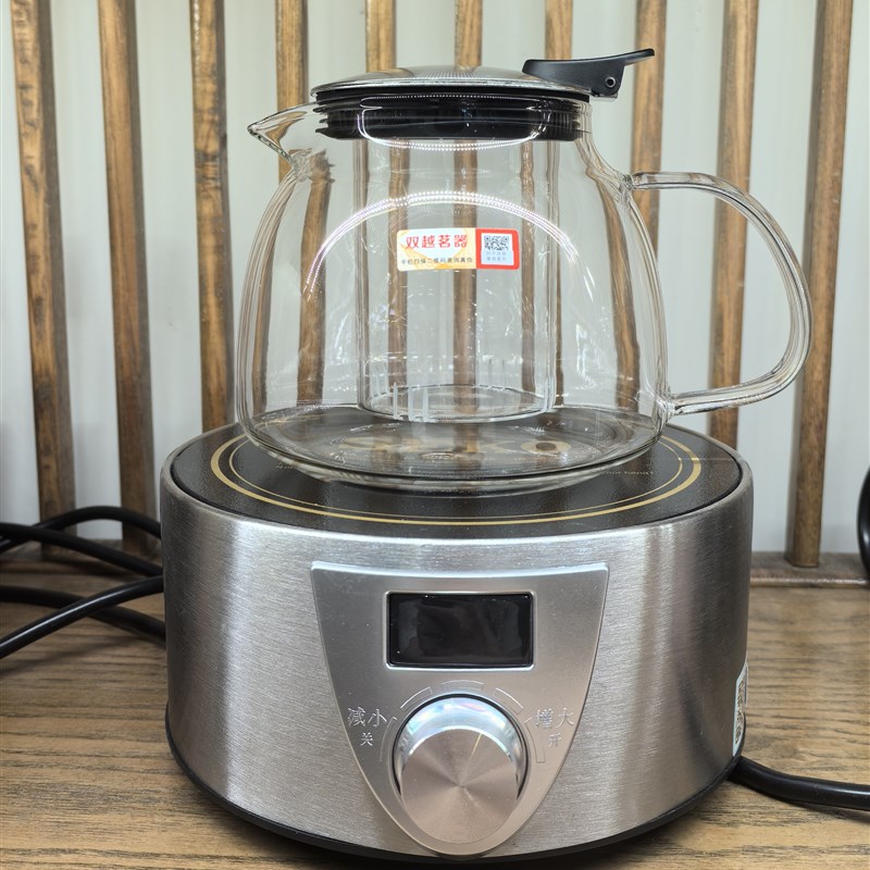 双越茗器玻璃泡茶壶煮茶壶高硼硅耐热玻璃壶800ml