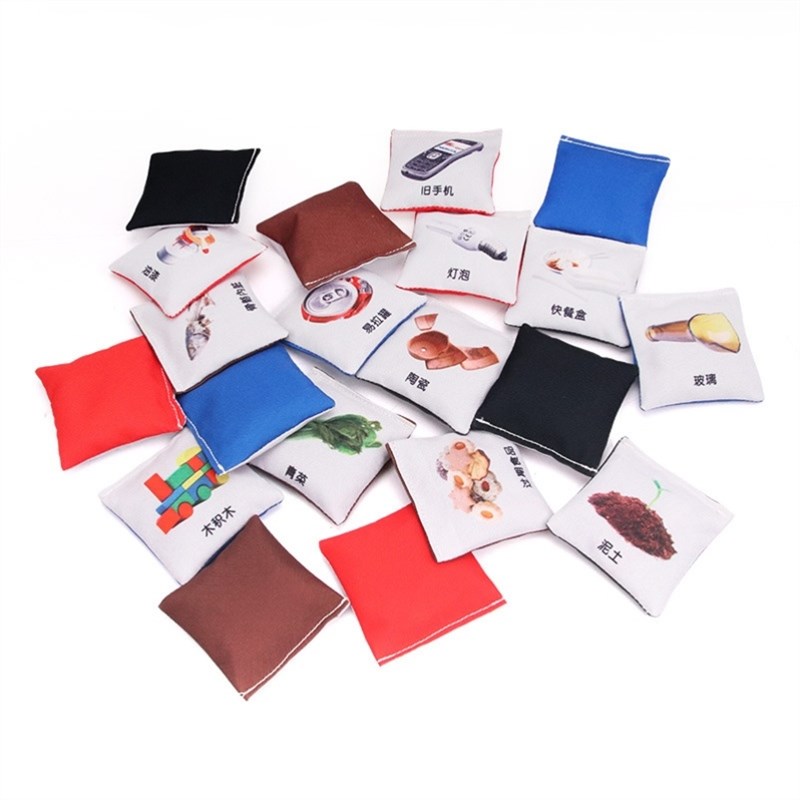 幼儿园垃圾分类教具儿童投掷游戏小沙包科教装儿童沙包