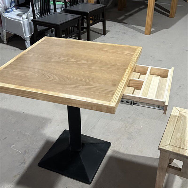 面馆快餐店桌椅商用沙县小吃烧烤店奶茶店座椅火锅店岩板餐桌定制