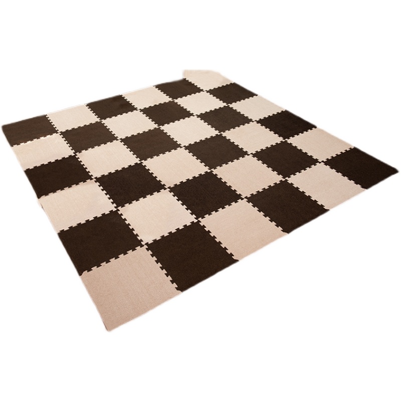 家用拼接地毯卧室满铺可坐泡沫地垫床边毛绒地板垫儿童房爬垫