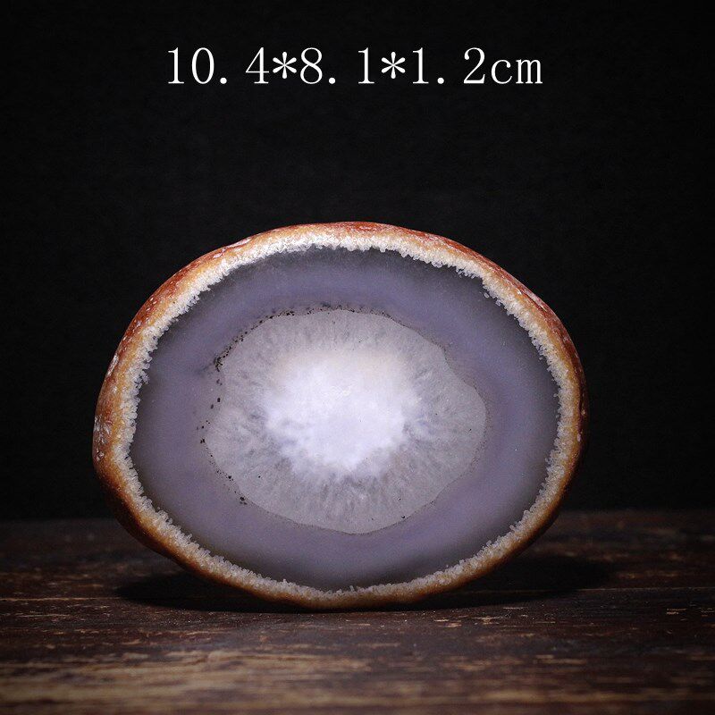 一诺轩天然玛瑙原石切片可做壶承杯垫底座摆件茶宠收藏一物一拍