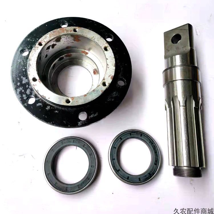 龙舟旋耕机配件侧传动链轮连接轴长度265MM轴承座6212打田机轴座