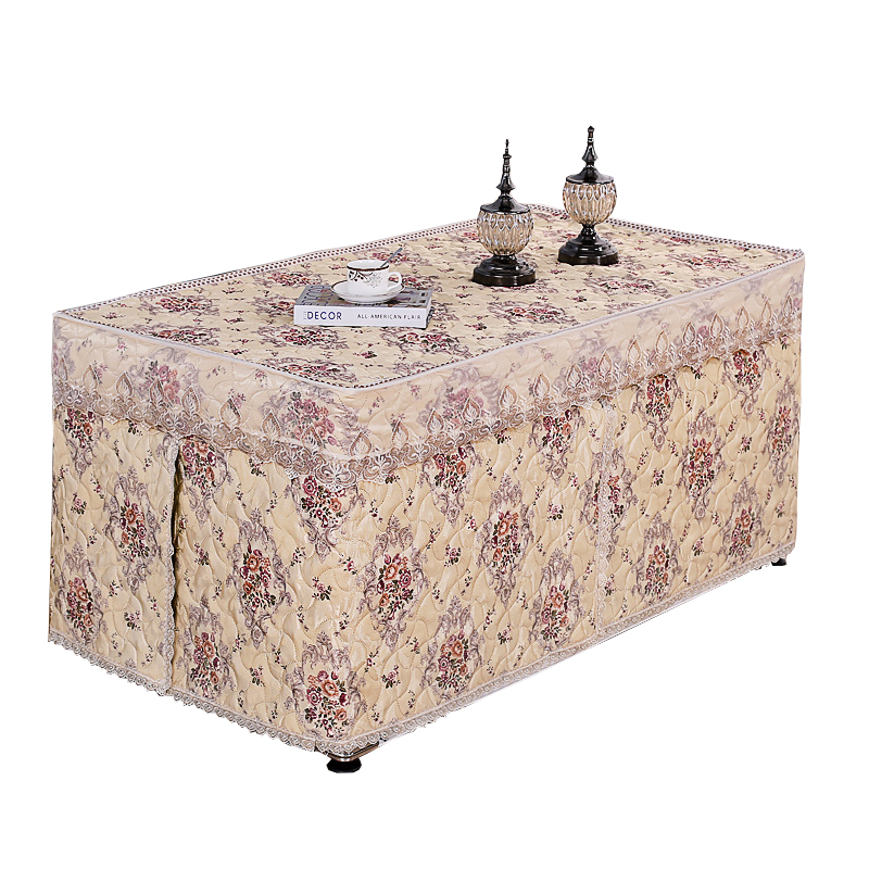 加厚电炉罩电烤炉罩茶几烤火罩冬季烤火桌布罩长方形电取暖桌罩