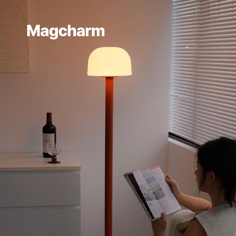 Magcharm白玉落地灯欧美风客厅沙发旁地灯书房卧室床头柔和led灯