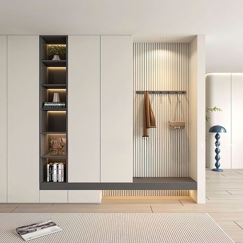 入户鞋柜玄关柜一体靠墙家用小户型落地隔断门厅柜大容量定制上海