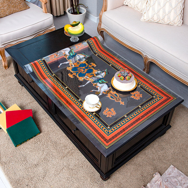 欧式茶几桌布防油PVC软玻璃垫印花透明茶几桌垫防水防烫2022新款,居家布艺,桌布,淘宝优惠券,粉丝福利购,淘宝优惠卷