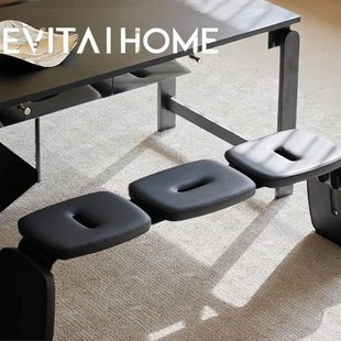 意大利现代大门不锈钢换鞋 凳设计师轻豪华极简主义长沙发凳卧室床