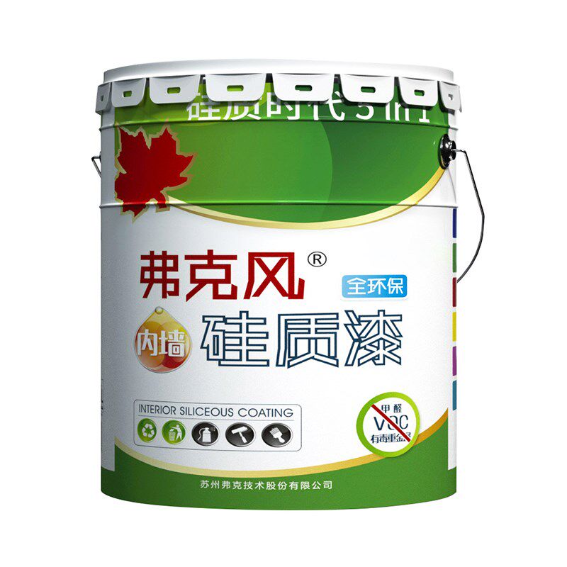 水性内墙涂料非乳胶漆 弗克风硅质无机涂料硅质时代5合1耐擦洗18L