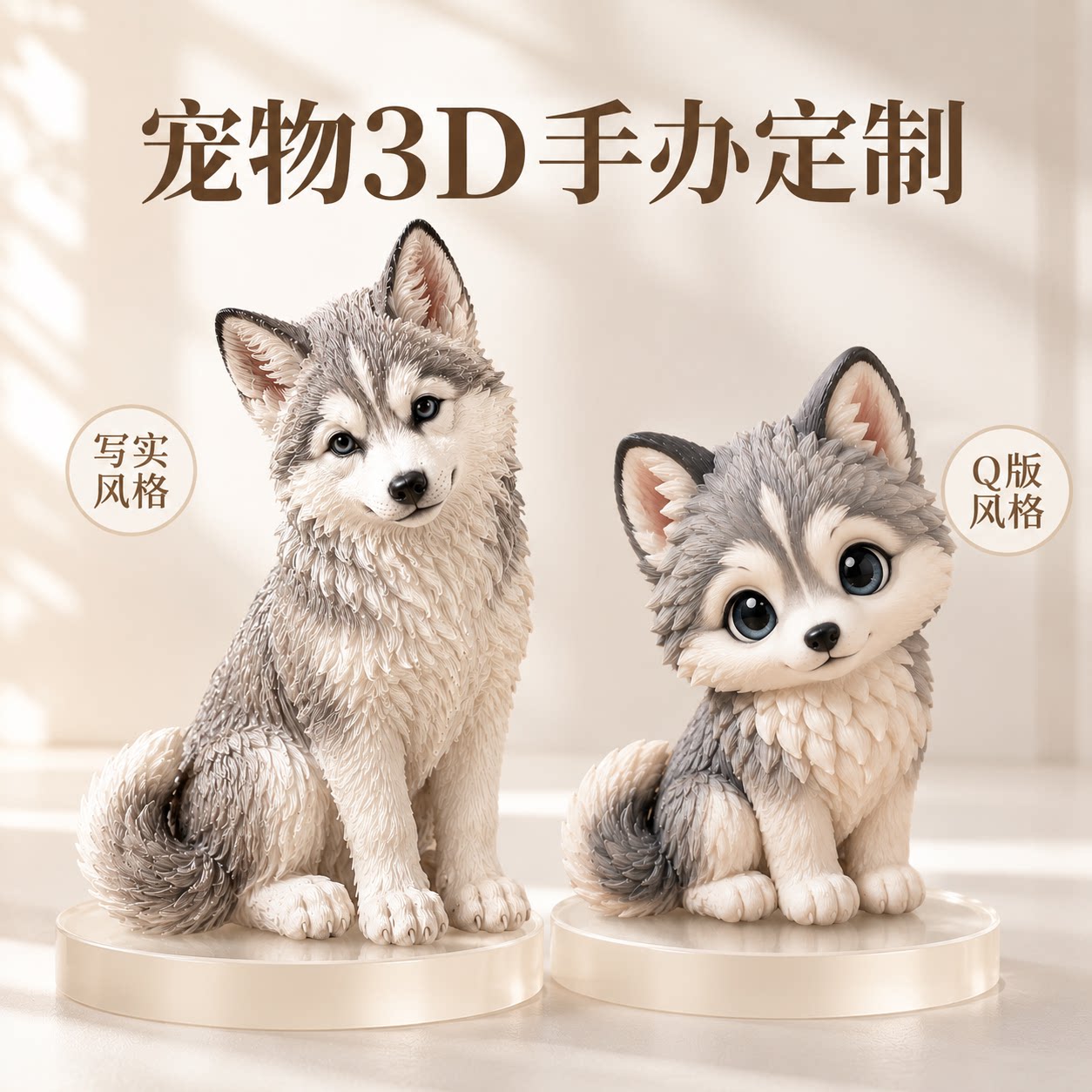 3D打印宠物手办/宠物玩偶图片