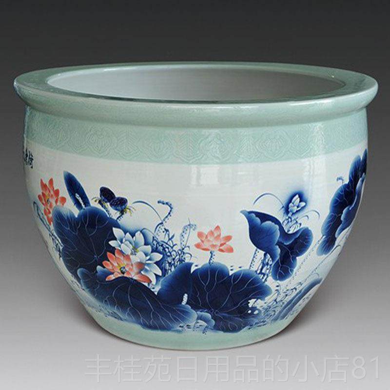 正品景德镇陶瓷盆鱼缸水缸养鱼庭院大饰号睡莲荷花缸室外养特鱼装,宠物/宠物食品及用品,桌面缸,淘宝优惠券,粉丝福利购,淘宝优惠卷