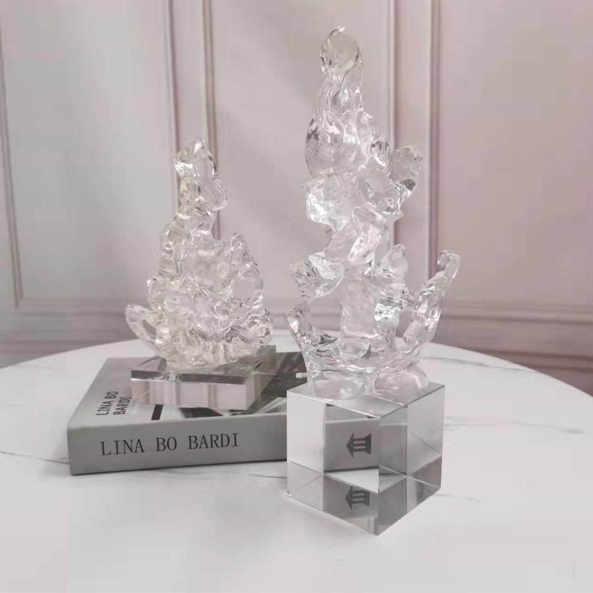 现代简约假山摆件样板房间透明树脂茶几桌面电视柜创意软装饰品,鲜花速递/花卉仿真/绿植园艺,割草机/草坪机,淘宝优惠券,粉丝福利购,淘宝优惠卷