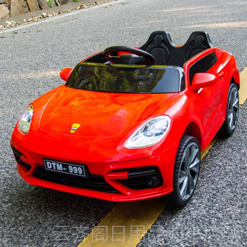 正品儿童人电动车四轮带遥控汽车男女小电孩玩具车宝宝可驱坐充四